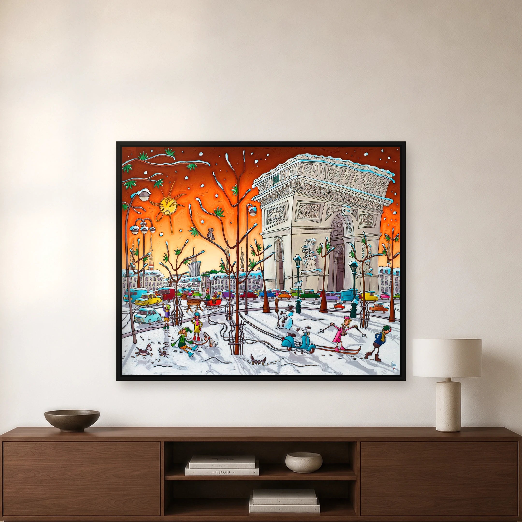 Ça glisse a paris - Orange