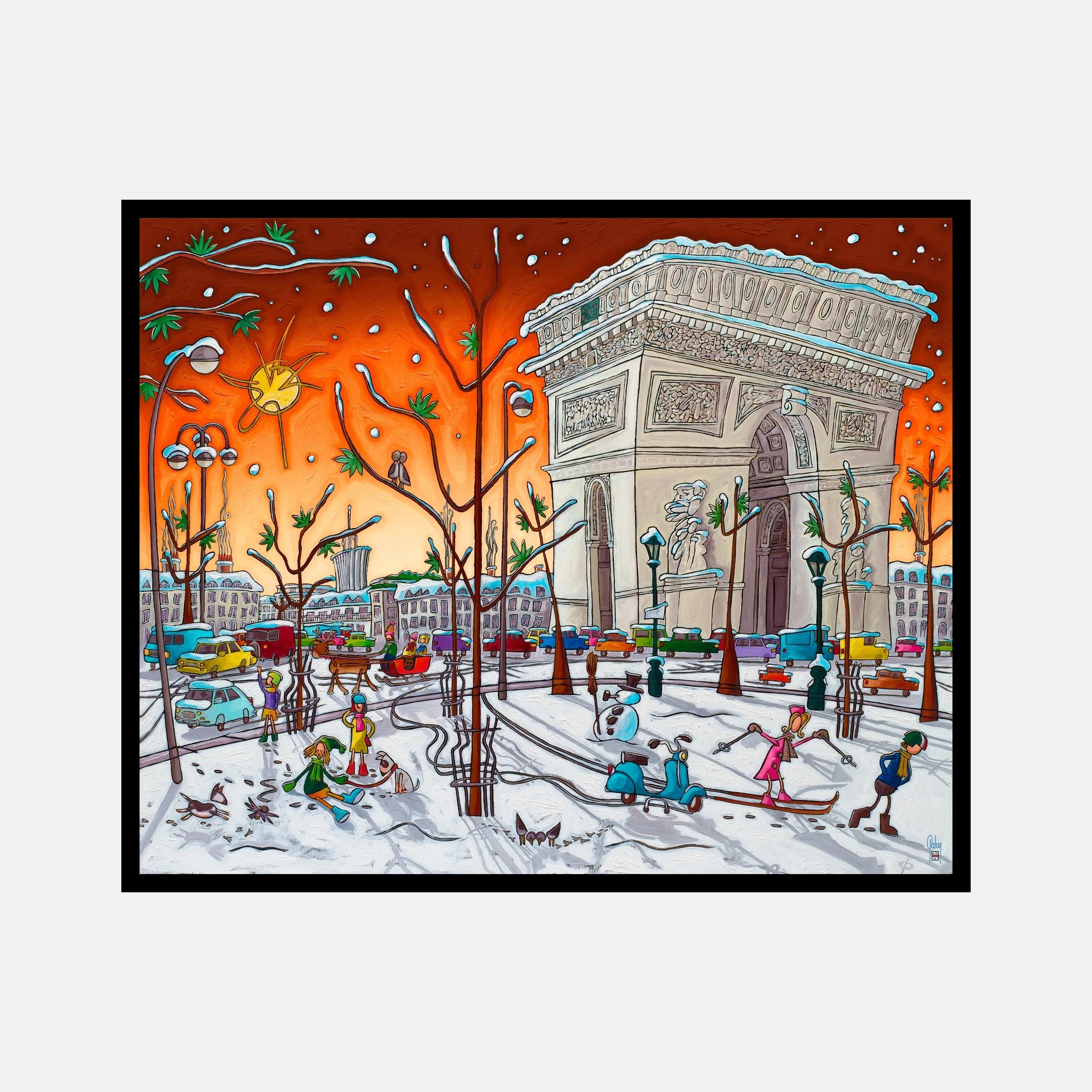 Ça glisse a paris - Orange
