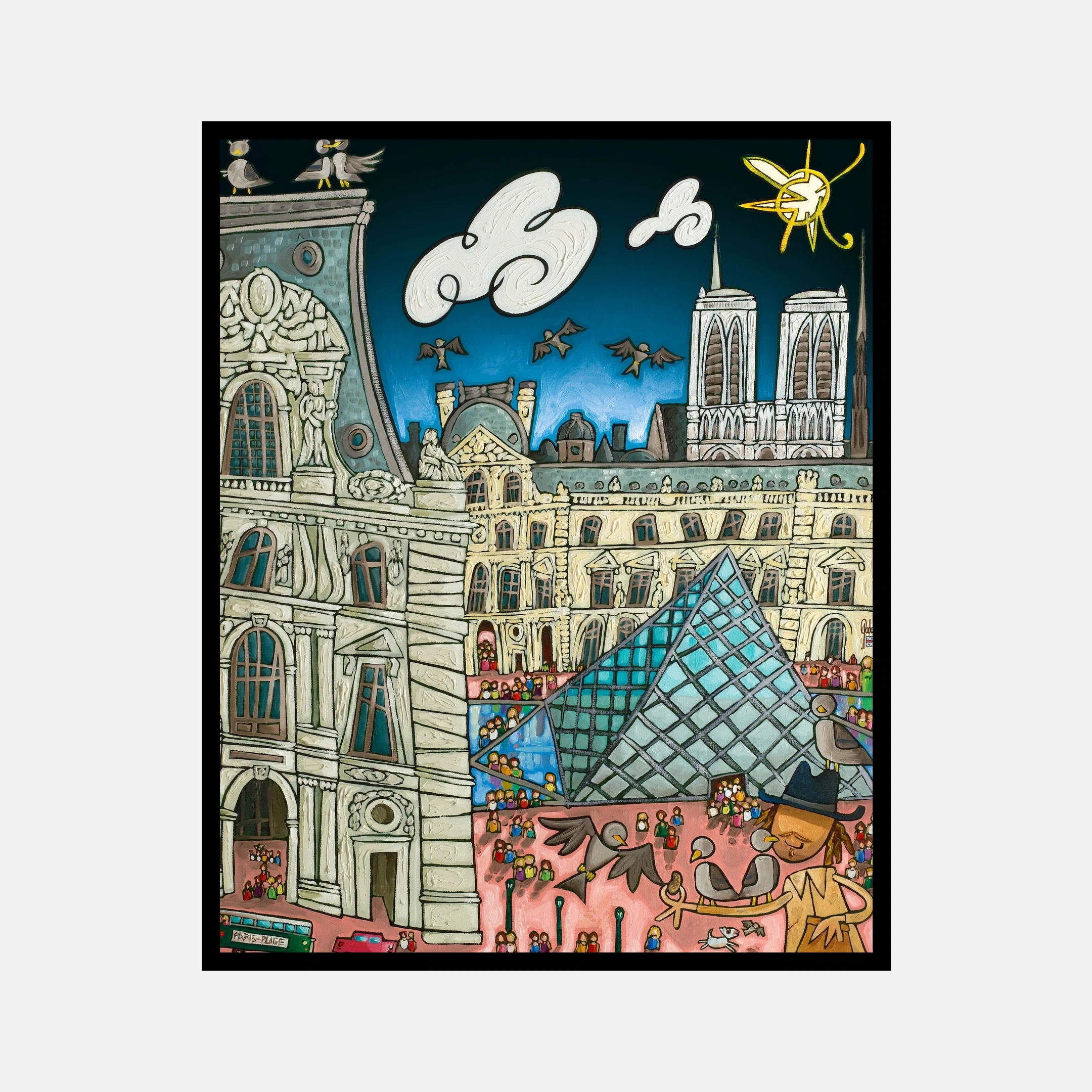Les pigeons - Nuit