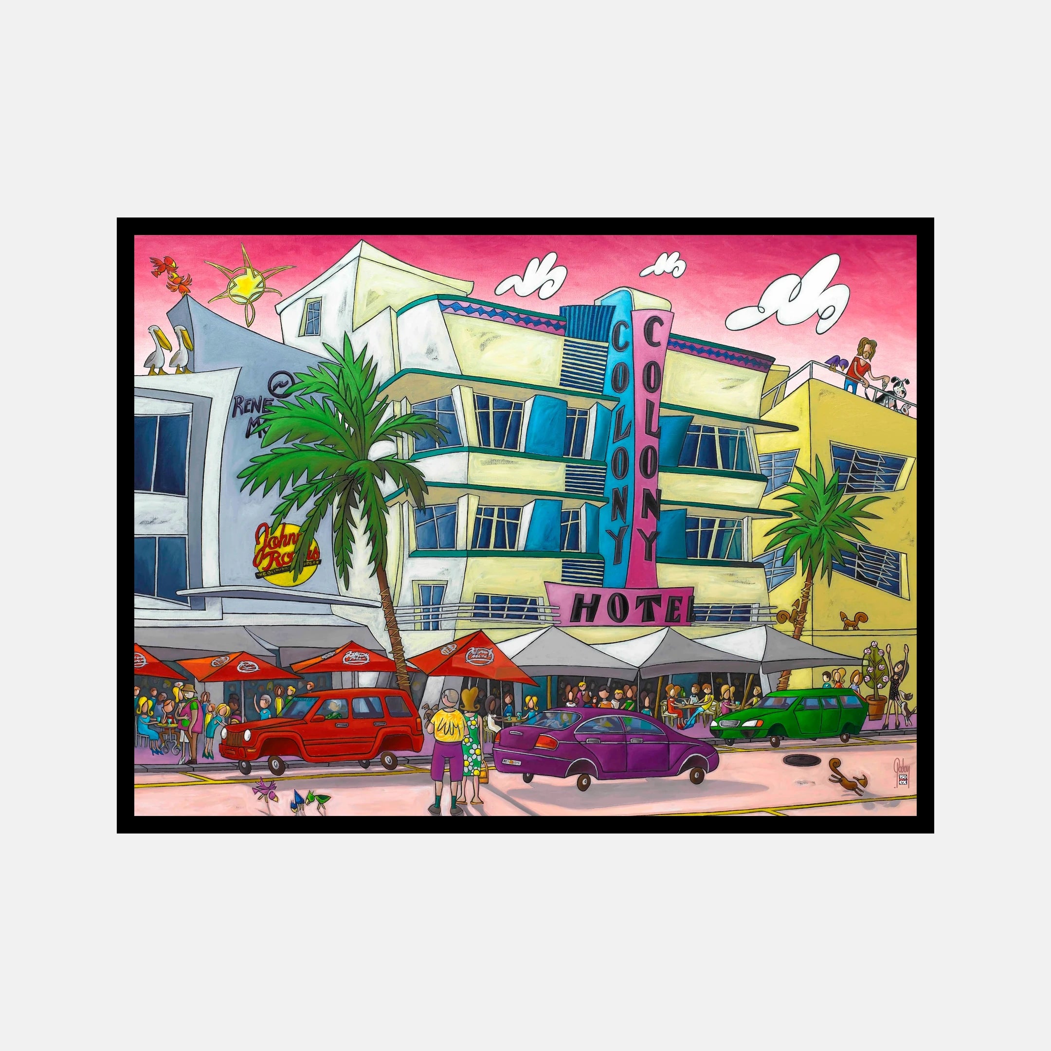 Straight off the bus - Pink